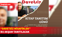 Dr. Bülent Dizdarlı’nın “Davetsiz Misafirler” kitabı bu akşam tanıtılacak
