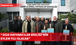 Hayvancılar Birliği, Tarım Bakanlığı önünde eylem yaptı
