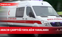 Girne-Lefkoşa Anayolu'ndaki kazada araç yayaya çarptı…