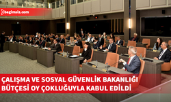 Çalışma ve Sosyal Güvenlik Bakanlığı Bütçesi Genel Kurul’da kabul edildi