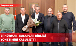 Erhürman, Kasaplar Birliği Başkanı ve yönetim kurulunu kabul etti
