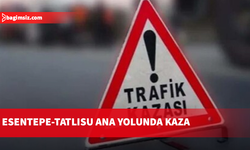 Otomobil ile beton mikseri kafa kafaya çarpıştı