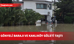 Gönyeli Barajı ve Kanlıköy göleti ile bazı dereler taştı