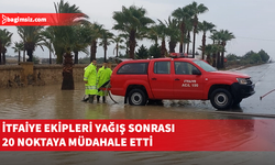 İtfaiye ekipleri su baskınlarına 20 personel ve 7 araçla müdahale etti