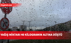 Yağış miktarları 40 kilogramın altına düştü