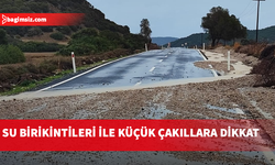 Dipkarpaz-Zaferburnu anayolundaki su birikintileri konusunda polis uyardı