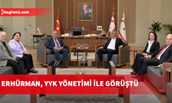 Cumhurbaşkanı Tufan Erhürman, Yayın Yüksek Kurulu yönetimini kabul etti