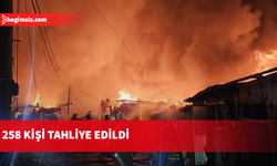 Güney Kore'de gecekondu mahallesinde çıkan yangın