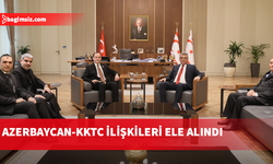 Cumhurbaşkanı Erhürman, Azerbaycan-Kıbrıs Dostluk Cemiyeti’ni kabul etti