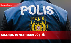 Anahtarını evde unutan kişi, apartman damından dairesine girmeye çalışırken yüksekten düşerek yaralandı