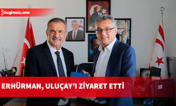 Cumhurbaşkanı Erhürman, Gazimağusa Belediye Başkanı Uluçay'ı ziyaret etti