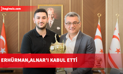 Erhürman, Kıbrıslı Türk milli bilardocu Mustafa Alnar’ı kabul etti