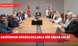 Cumhurbaşkanı Tufan Erhürman arkeologlarla bir araya geldi