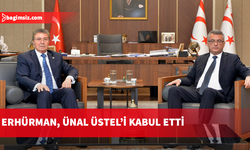 Cumhurbaşkanı Erhürman, Başbakan Üstel'i kabul etti