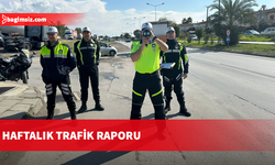 KKTC’de geçen hafta meydana gelen 57 trafik kazasında 24 kişi yaralandı