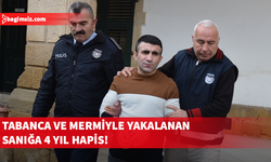 Otel odasında Browning tabanca ve 9 mermi ile yakalanan sanık 4 yıl hapse mahkum edildi