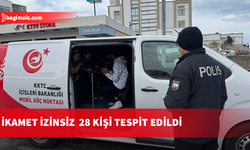Kaçak yaşamla mücadelede ikamet izni bulunmayan 28 kişi tespit edildi