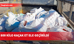Gazimağusa’da 800 kilo kaçak et ele geçirildi