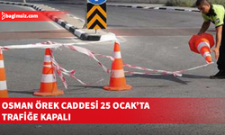 Lefkoşa Osman Örek Caddesi pazar günü trafik akışına kapatılacak