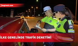 Ülke genelindeki trafik denetimlerinde 13 alkollü sürücü rapor edildi ve 34 araç trafikten men edildi
