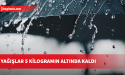 Yağışlar 5 kilogramın altında kaldı