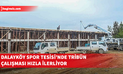 Alayköy Spor Tesisi’nde tribün çalışmaları hızla ilerliyor