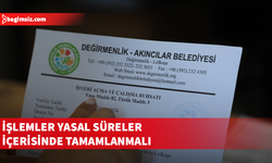 Değirmenlik Akıncılar Belediyesi, iş yeri açma izinlerinin yenilenmesi konusunda uyardı