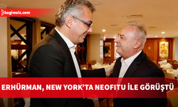 Cumhurbaşkanı Erhürman DİSİ eski Başkanı Neofitu ile New York’ta görüştü