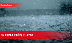 En fazla yağış metrekareye 17 kg ile Pile’ye düştü