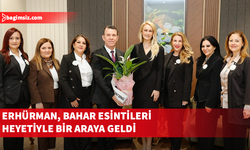 Erhürman Bahar Esintileri Sanat Derneği heyetiyle bir araya geldi