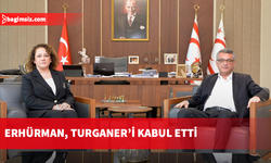 Erhürman, KKTC Bakü Temsilcisi Turganer’i kabul etti