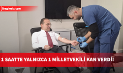Bir saatte yalnızca bir milletvekili kan verdi!