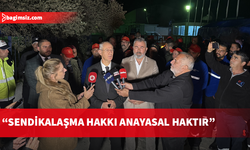 Hasipoğlu, EKTAM'da grevdeki çalışanlar ve şirket yetkilileri ile görüştü