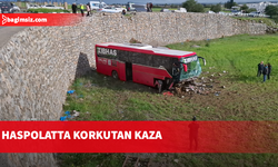 Yolcu otobüsü şarampolden uçtu: 2 yaralı