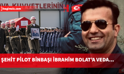 Düşen F-16 uçağının pilotu Binbaşı İbrahim Bolat son yolculuğuna uğurlandı