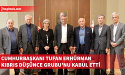 Cumhurbaşkanı Tufan Erhürman Kıbrıs Düşünce Grubu'nu kabul etti