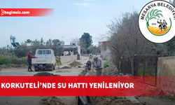 Mesarya Belediyesi, Korkuteli bölgesindeki 7 kilometrelik içme suyu hattını yeniliyor