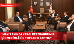 Üstel, Özerdağ ve Yüksek Adliye Kurulu üyeleri ile toplantı yaptı