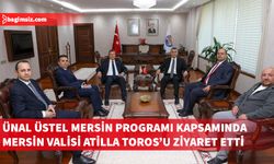 Başbakan Üstel Mersin Valisi Toros'u ziyaret etti