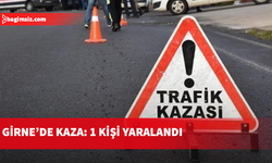 Girne'de iki aracın karıştığı trafik kazasında bir kişi yaralandı