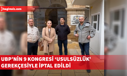 UBP’de 9 ilçe kongresi iptal edildi
