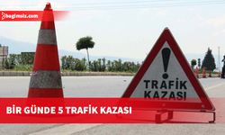 24 saatte 5 trafik kazası: 7 yaralı!
