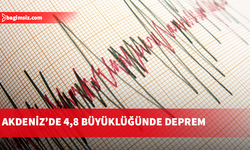 Akdeniz’de 4,8 büyüklüğünde deprem