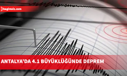 Antalya’da 4.1 büyüklüğünde deprem!