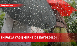 Son 24 saatte en fazla yağış 32 kilogramla Girne’de