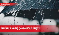 Son 24 saatte en fazla yağış Çayönü’ne düştü