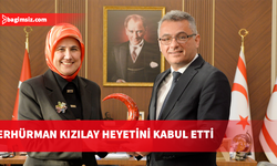 Cumhurbaşkanı Erhürman, Kızılay Genel Başkanı Meriç’i kabul etti