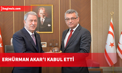 Erhürman TBMM Milli Savunma Komisyonu Başkanı Hulusi Akar’ı kabul etti