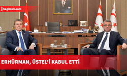 Cumhurbaşkanı Tufan Erhürman, Başbakan Ünal Üstel’i kabul etti