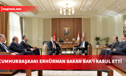 Cumhurbaşkanı Erhürman, Türkiye Gençlik ve Spor Bakanı Osman Aşkın Bak’ı kabul etti